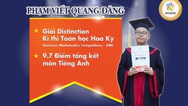  PHẠM VIẾT QUANG ĐĂNG - CHỦ NHÂN BẢNG THÀNH TÍCH 9.7 TỔNG KẾT MÔN TIẾNG ANH